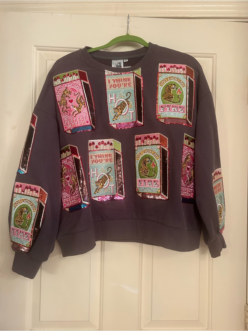 Queen of Sparkles Matchbox Queen Sweatshirt small